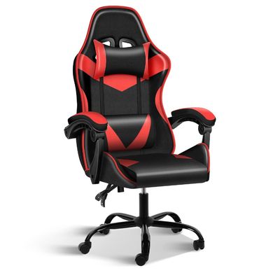 人造革 レーシング オフィス コンピュータ ビデオ ゲーム チェア 調整可能な回転 25.3lbs