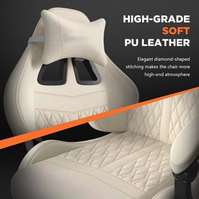 ヴィンテージ PU レザーとマッサージ 19&quot;D x 27&quot;W x 50&quot;H