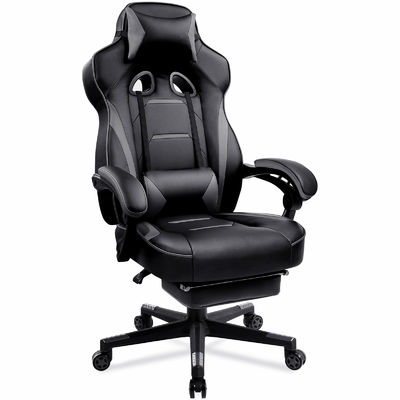 27.16&quot;D x 20.66&quot;W x 47.24&quot;H エルゴノミックゲームチェアで 脚と足の裏付け