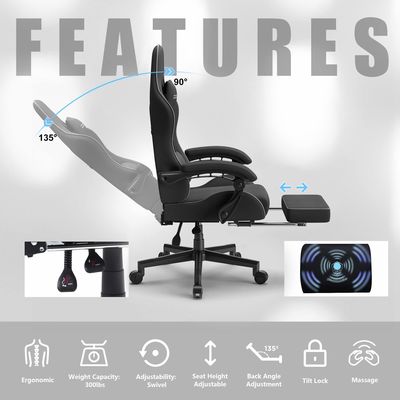 350ポンド 体重容量 大きくて背の高いゲームチェア 製品寸法 22&quot;D x 32&quot;W x 11&quot;H