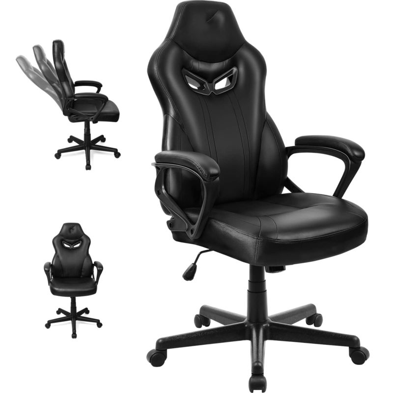 ALINUNU直立腰筋支柱 レースゲームチェア 21&quot;D x 25&quot;W x 43&quot;H