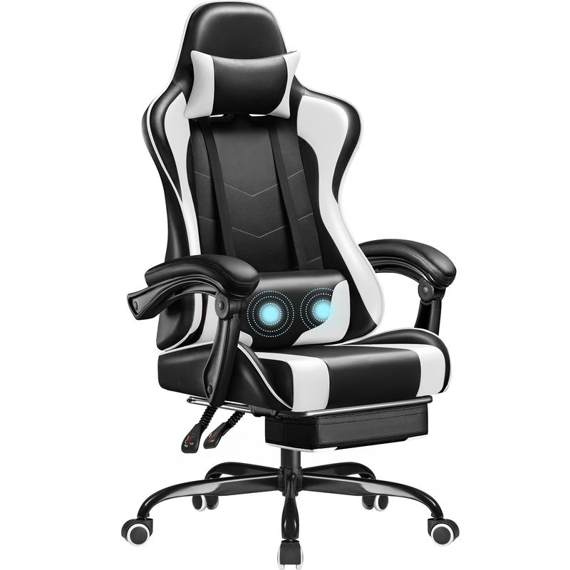 ALINUNU ゲームチェア 腰筋支柱またはゲームルーム リビングルーム 18.5&quot;D x 23.6&quot;W x 50.4&quot;H