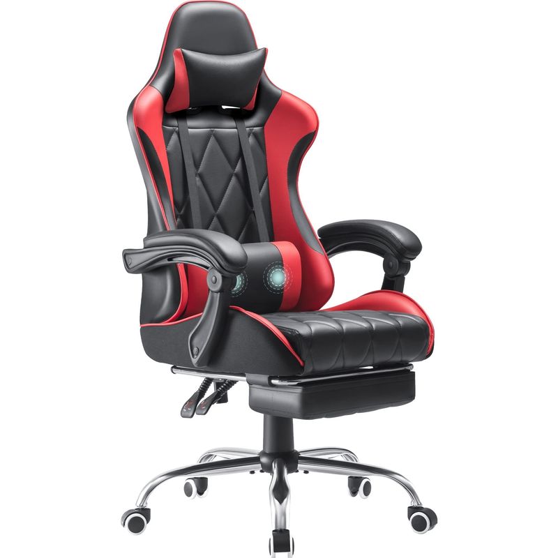 コンピュータゲームルーム マッサージ用腰筋サポートとエルゴノミックハイバックデザインの回転椅子