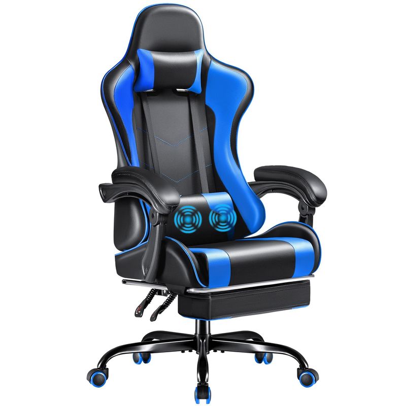 OEM ODM レーシング コンピュータ ビデオ ゲーム チェア パーソナライズされた色で足元と頭元
