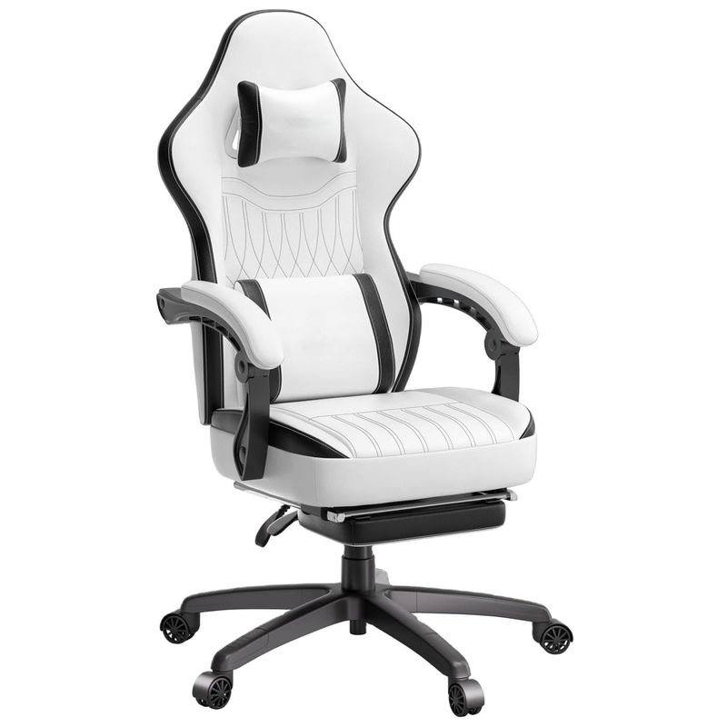 パソコンルーム ゲームチェア ポケットスプリングクッション 19.3&quot;D x 20.1&quot;W x 50&quot;Hサイズ